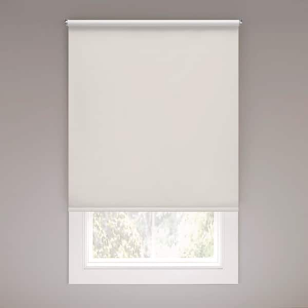 PRIVATE BRAND UNBRANDED Cut to Size Cream Cordless Blackout Vinyl Roller  Shade 73.25 in. W x 78 in. L UVBO7378C - The Home Depot