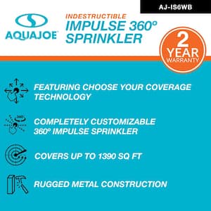 6 in. 360° Indestructible Zinc Impulse Sprinkler