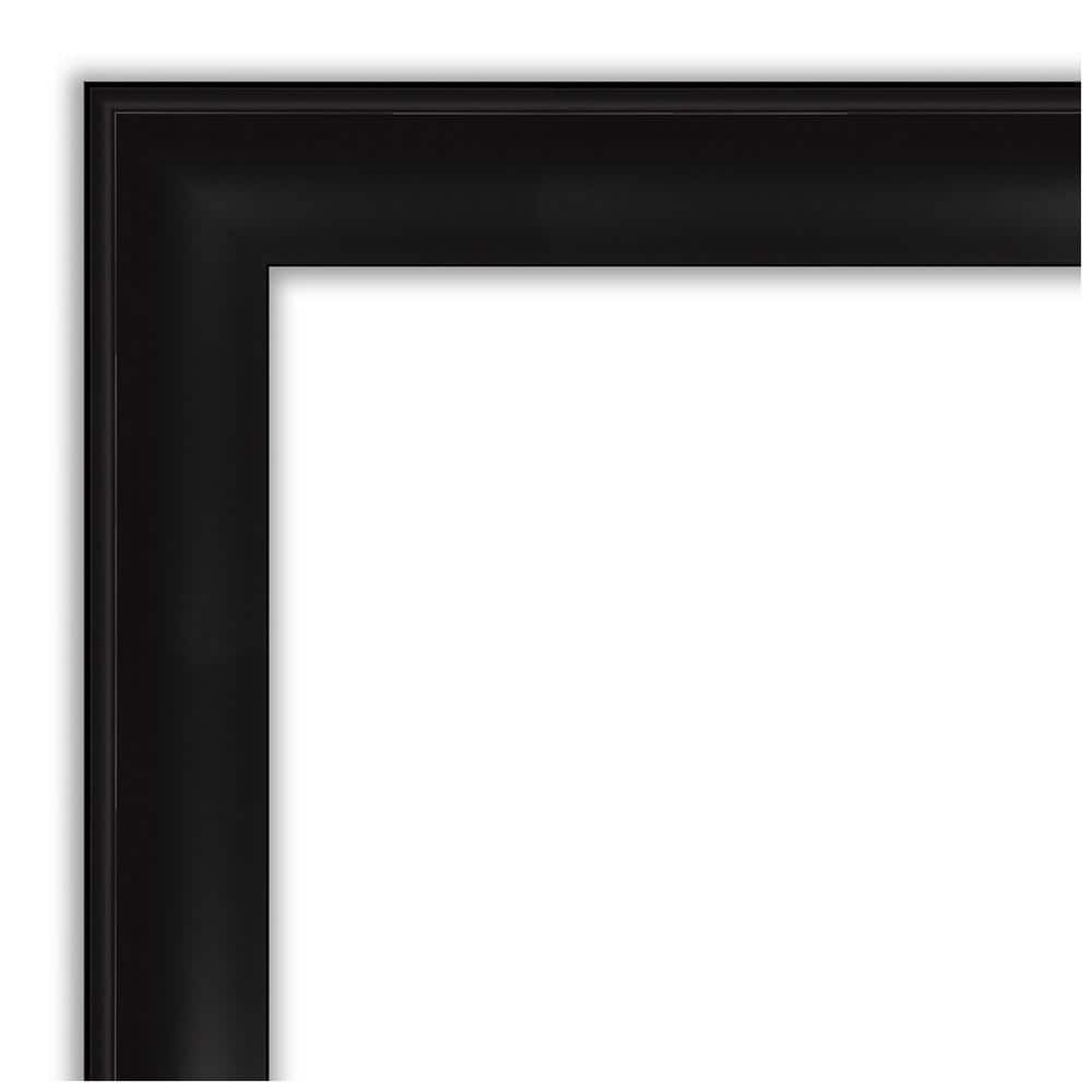 Grand Black Frame Rectangular Vanity Wall Mirror 34"x28"