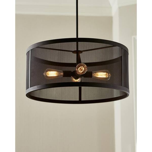 Generation Lighting - Gereon 4-Light Black Pendant