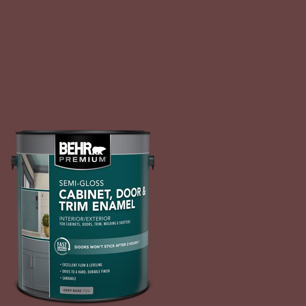 1 gal. #MQ1-14 Twinberry Semi-Gloss Enamel Interior/Exterior Cabinet, Door 