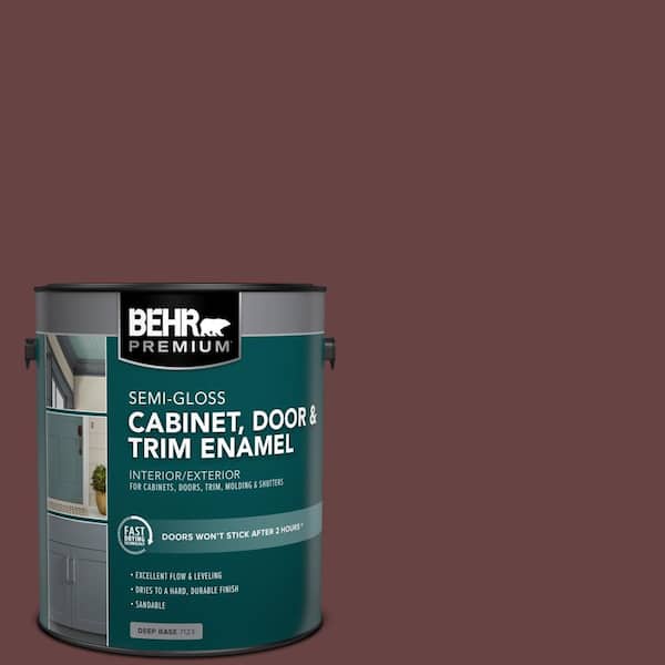 1 gal. #MQ1-14 Twinberry Semi-Gloss Enamel Interior/Exterior Cabinet, Door & Trim Paint