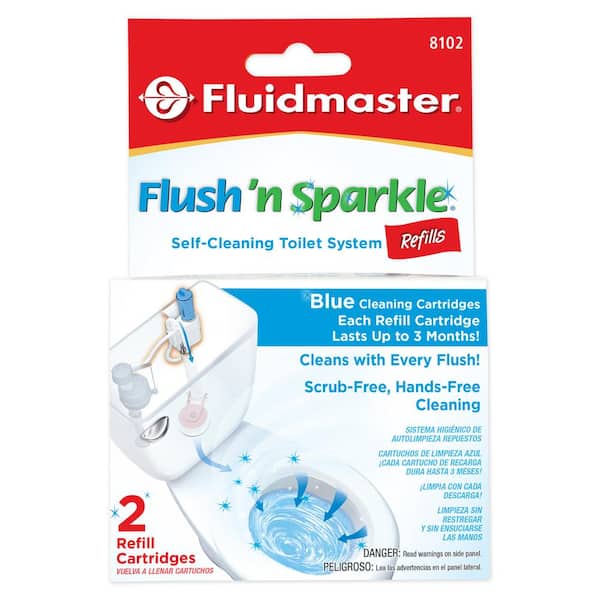 Flush 'n Sparkle Blue Toilet Cleaning Refills (2-Pack)