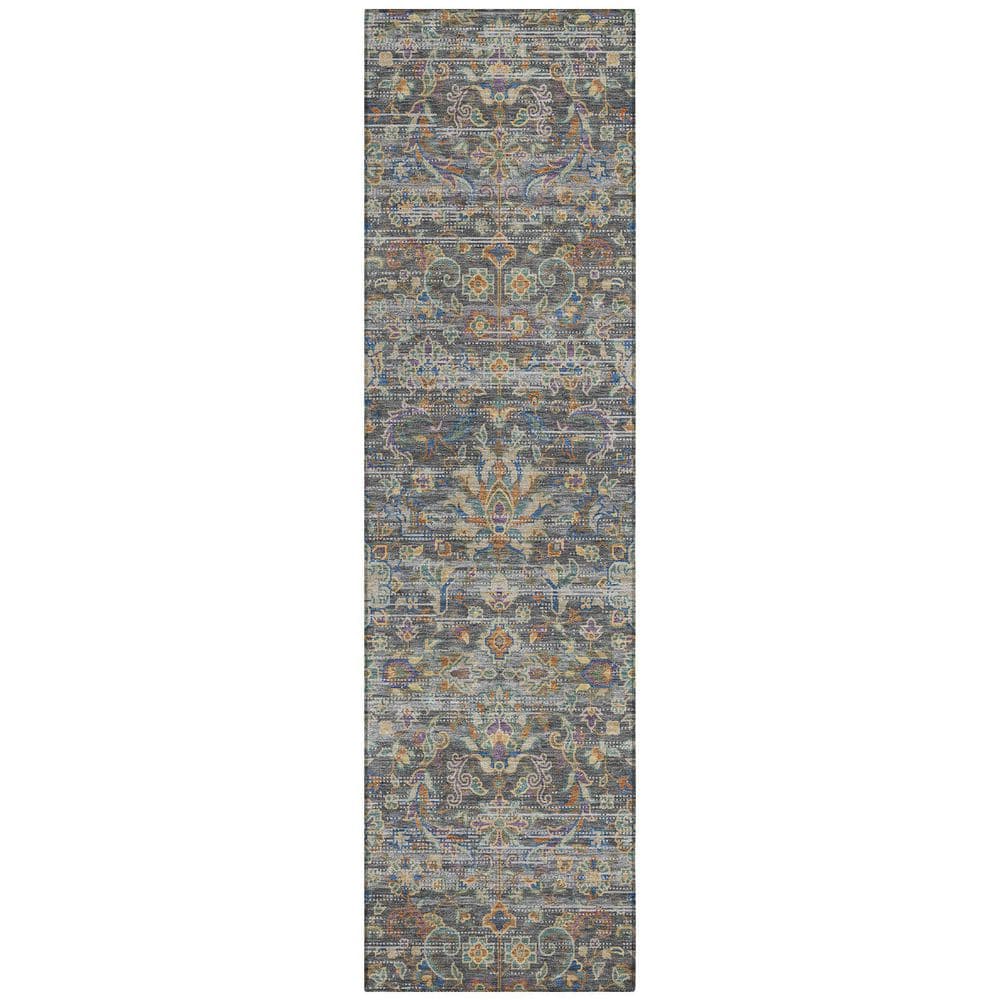 Chantille Machine Washable Indoor/Outdoor Abstract ACN2485 Gray 2 ft. x 7 ft. Runner Rug price history on PriceWatchPro