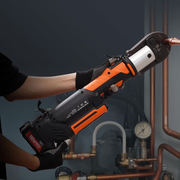 ProPress Tool, 18-Volt Electric Pipe Crimping Tool for 1/2 in., 3/4 in., 1 in., 1 1/4 in., 1 1/2 in., 2 in. Copper Pipes