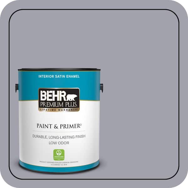 BEHR PREMIUM PLUS 1 gal. #MQ5-08 Masterpiece Satin Enamel Low Odor Interior Paint & Primer