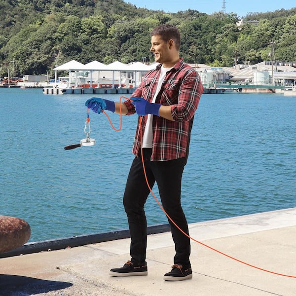 Fishing Magnet, 700 lbs. Pulling Force Super Strong Neodymium Fishing Magnet, Rare Earth Magnet with Handle