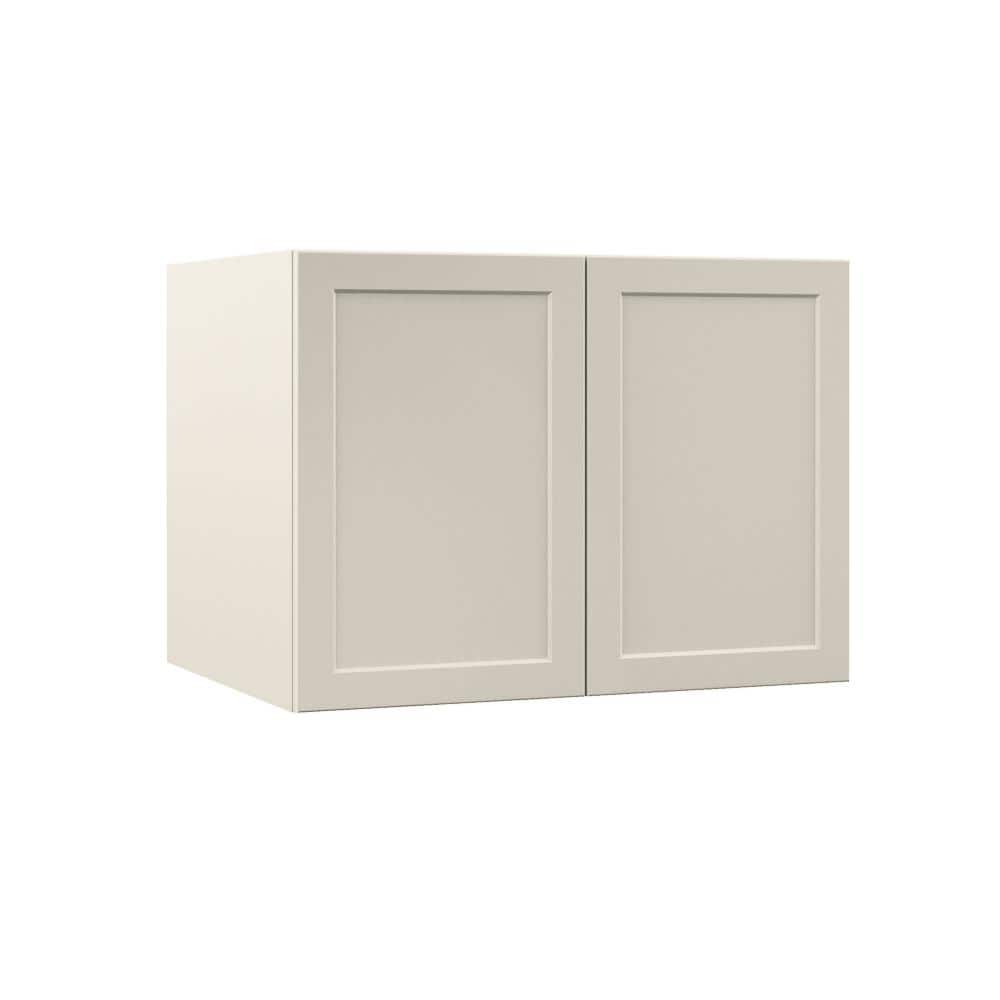 Designer Series Melvern 33 in. W x 24 in. D x 24 in. H Assembled Shaker Deep Wall Bridge Kitchen Cabinet in Cloud price history on PriceWatchPro