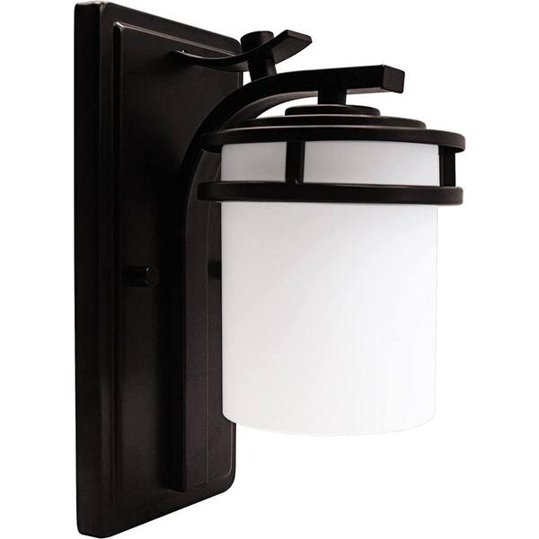 Lecoht 4 in. 1-Light Oil Rubbed Bronze Bathroom Vanity Light Wall ...