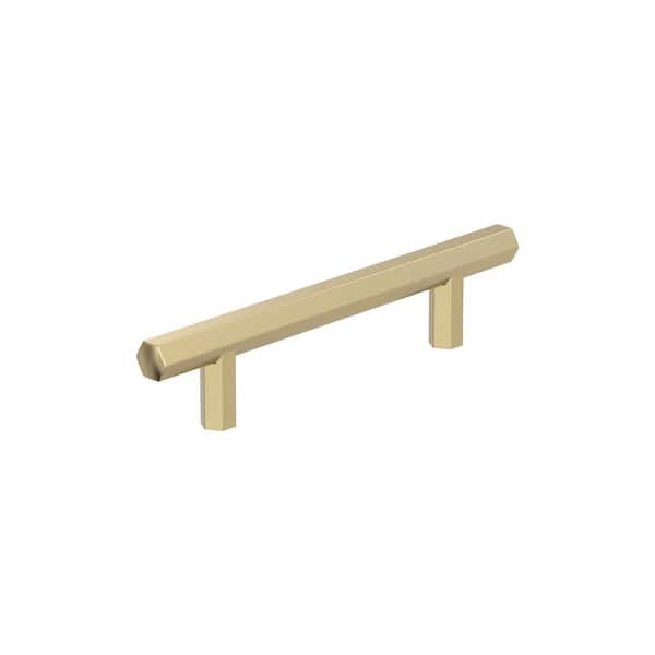 Caliber 3-3/4 in. (96mm) Modern Golden Champagne Bar Cabinet Pull