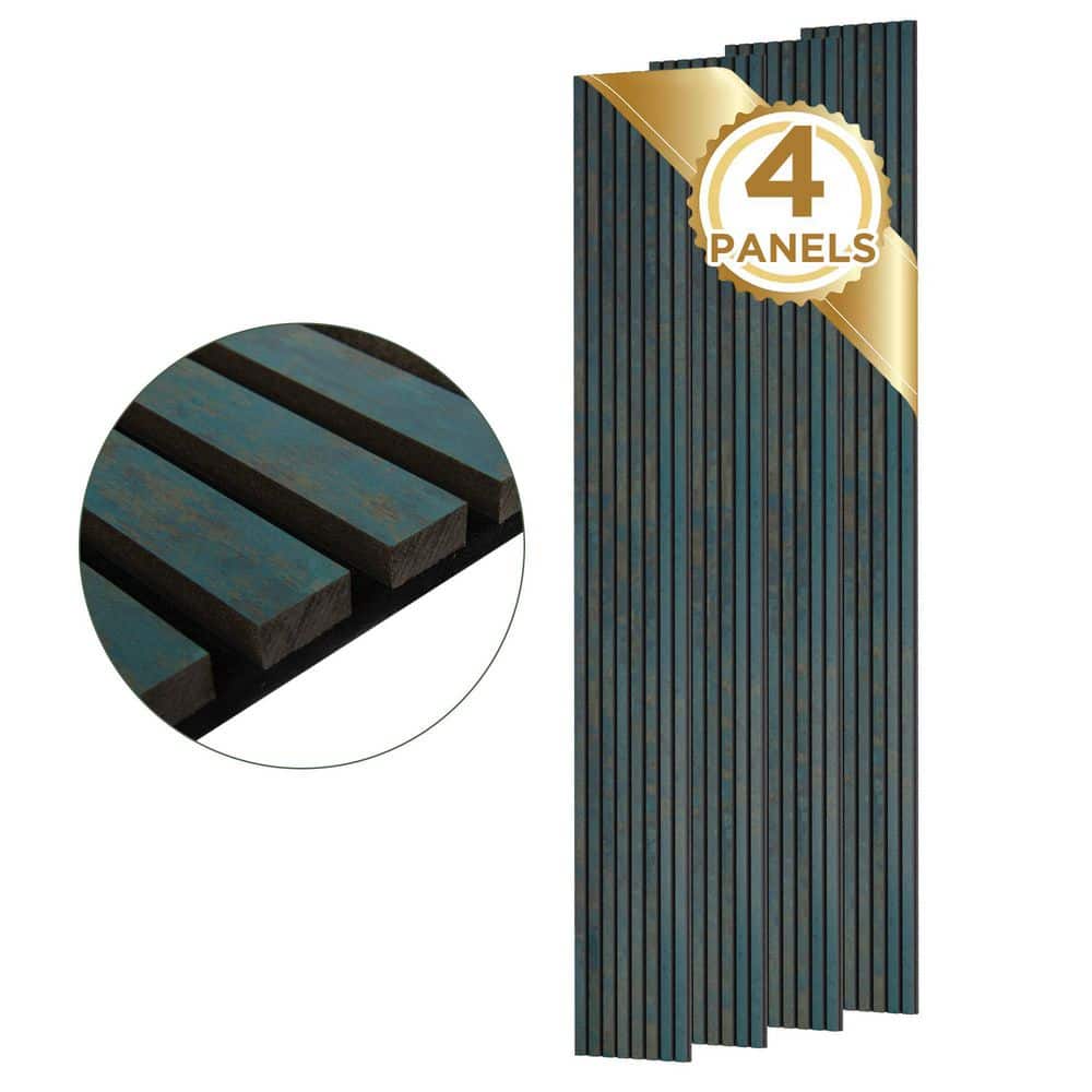 0.87 in. x 1.05 ft. x 8.83 ft. Blue Finished Solid MDF Core Acoustic Panels Decorative Wall Paneling (4-Pack) price history on PriceWatchPro