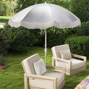 6.5 ft. Steel Market Tilt Patio Umbrella in White