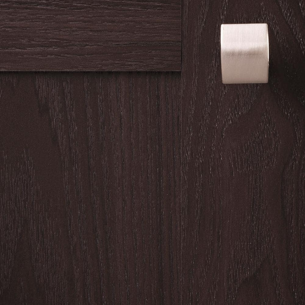 Satin Nickel Square Modern Cabinet Knob with Mounting Hardware