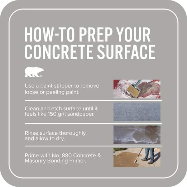 BEHR PREMIUM - 1 gal. #HRT-22 Solid Concrete Low-Lustre Enamel Int./Ext. Porch & Patio Floor Paint with Heat-Reducing Technology