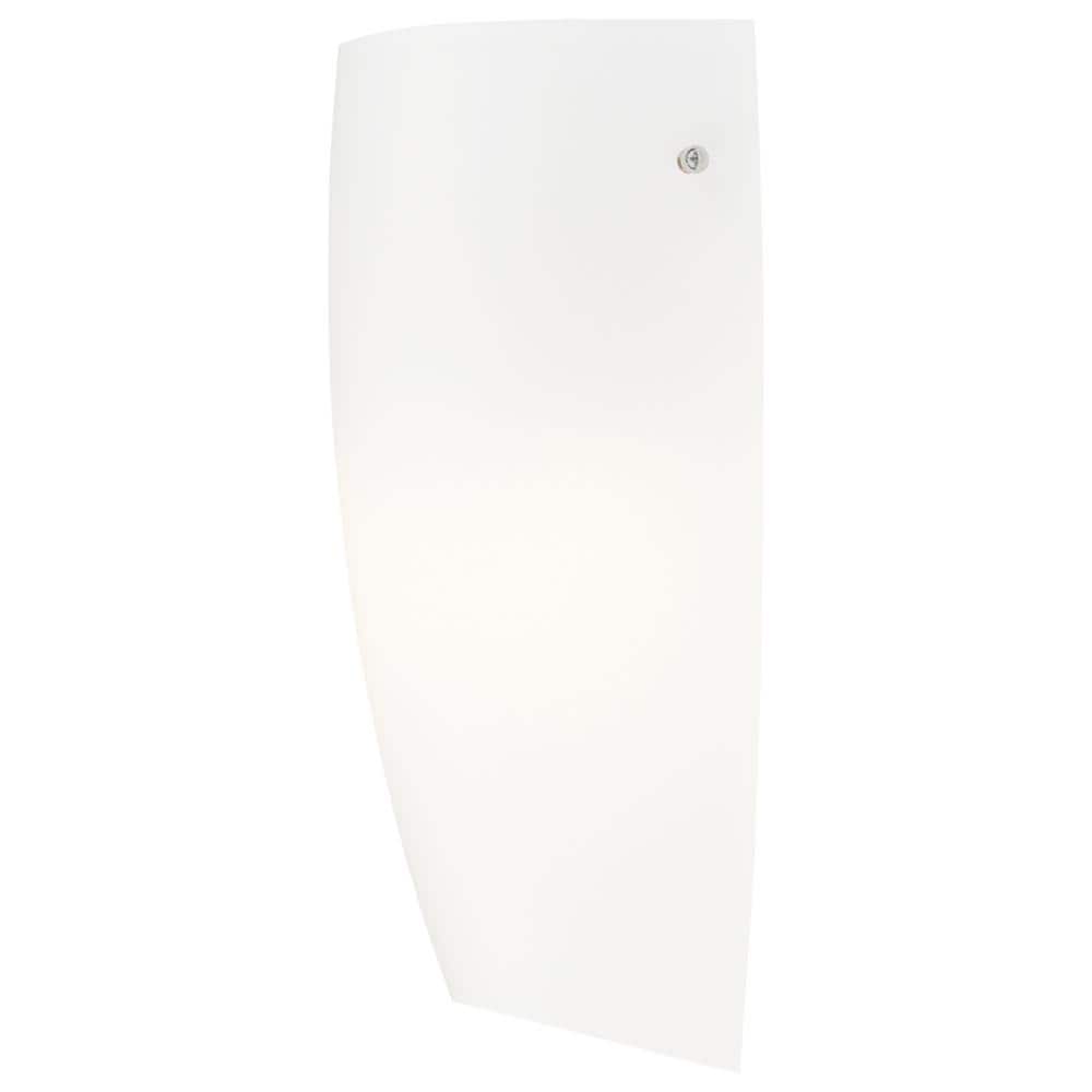 Daphne Opal Glass Brushed Steel 14" Wall Sconce