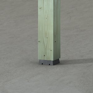 CPS Composite Plastic Standoff Column Base for 4x4 Nominal Lumber