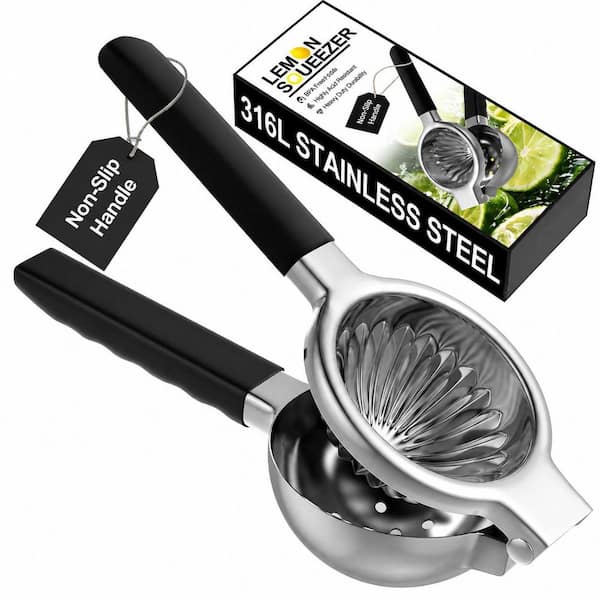 316L Stainless Steel Lemon Squeezer Medical-Grade Citrus Juicer Manual Heavy-Duty Rust-Resistant Hand Press