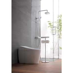 Neorest AH 2-Piece 0.8/1.0 GPF Dual Flush Elongated ADA Comfort Height Integrated Bidet Toilet in Cotton White