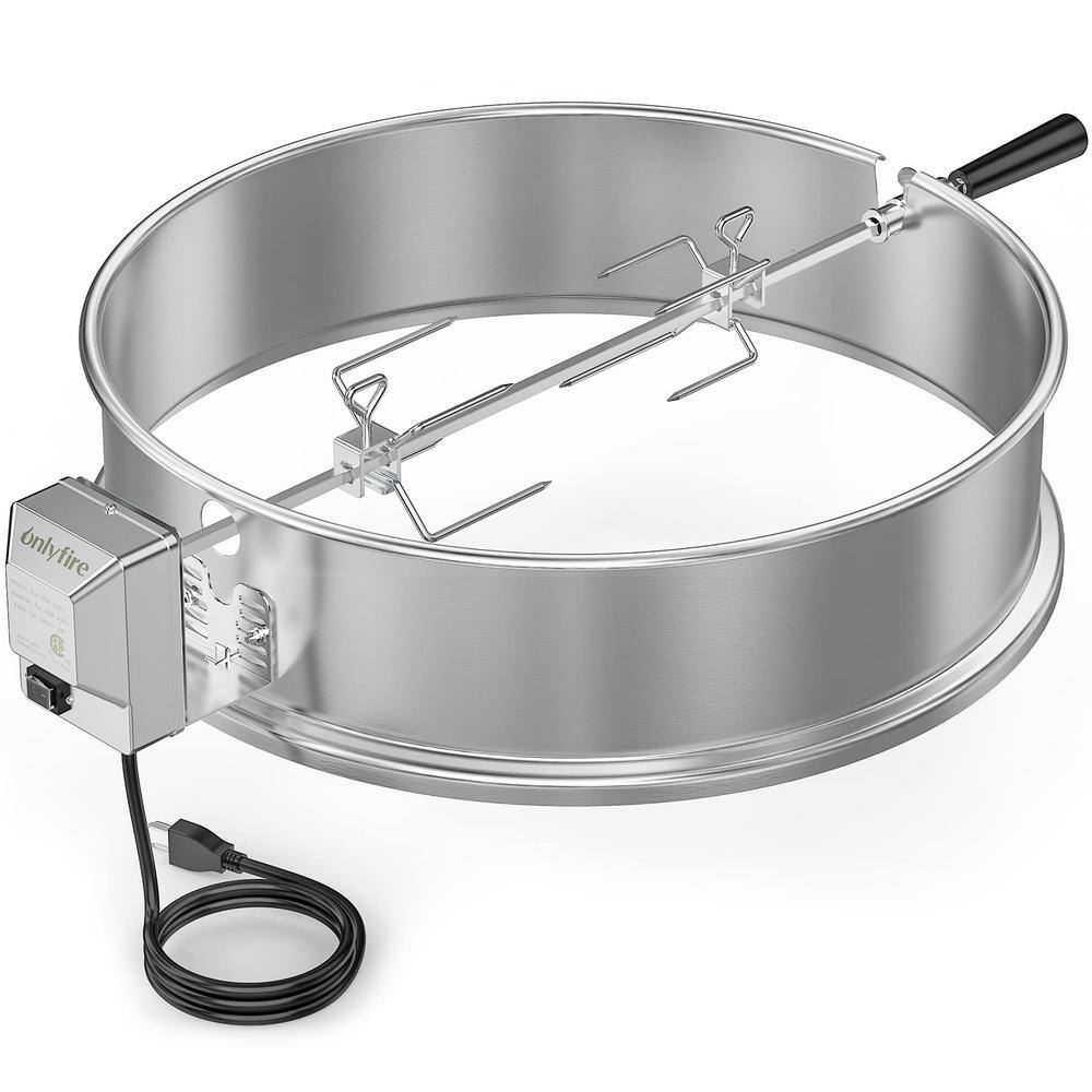 onlyfire Universal Rotisserie Ring Kit for er 22 in. Charcoal Kettle and Other Similar Grills