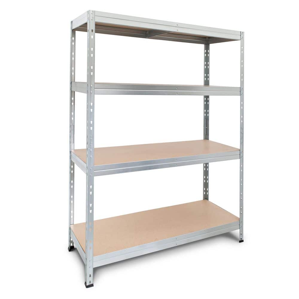 Basics Series 4-Tier Galvanized Steel Garage Storage Shelving Unit with HDF Racks (47 in. W x 18 in. H x 71 in. D) price history on PriceWatchPro