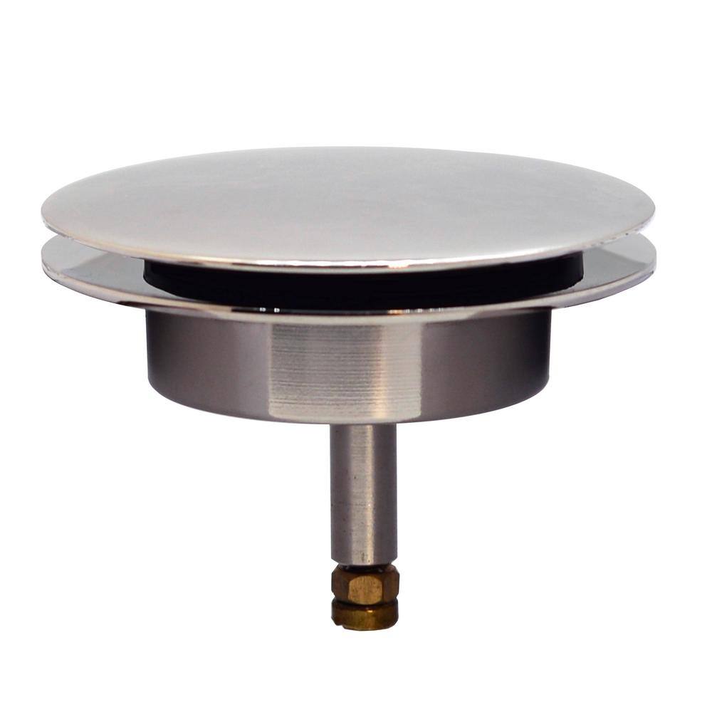 Polished Chrome Round Pop-Up Tub Drain Kit