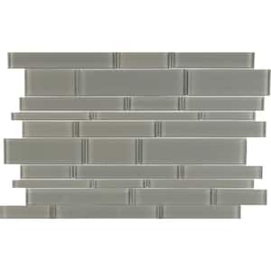 Pebble Interlocking 12 in. x 18 in. x 8mm Glass Stone Mesh-Mounted Mosaic Tile ( 1.5 sq.ft. )