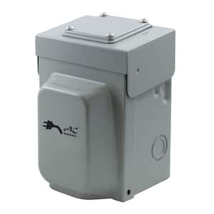 30 Amp 125-Volt Locking 3-Prong L5-30 Heavy-Duty Generator Transfer Switch Inlet Box