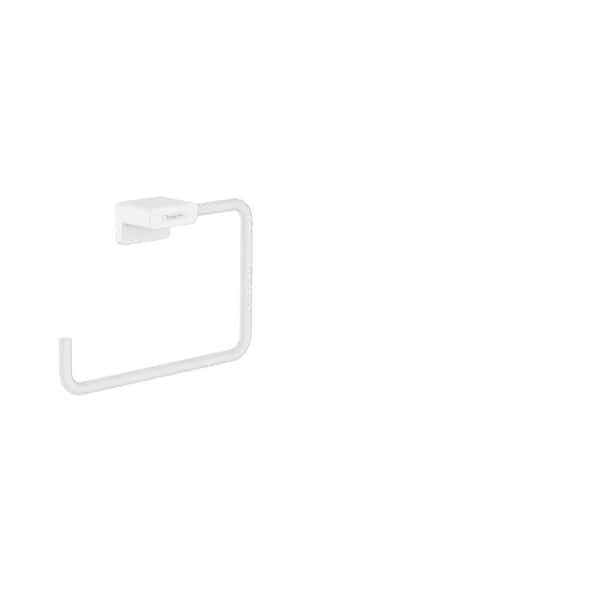 Hansgrohe AddStoris Towel Ring in Matte White