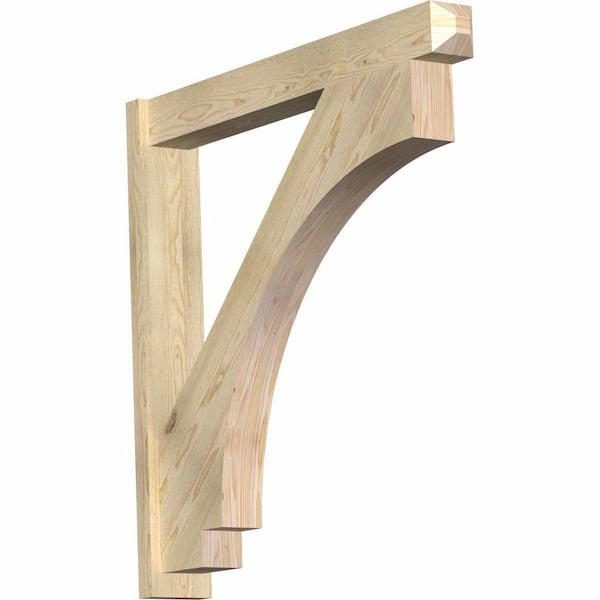 Ekena Millwork 6 in. x 42 in. x 42 in. Imperial Craftsman Rough Sawn Douglas Fir Outlooker