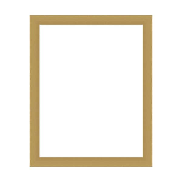 Mirror Makeover Grace Brushed Gold 25.25 in. W x 31.25 in. H Bathroom Mirror Frame Border Kit-Fits a 24x30 mirror
