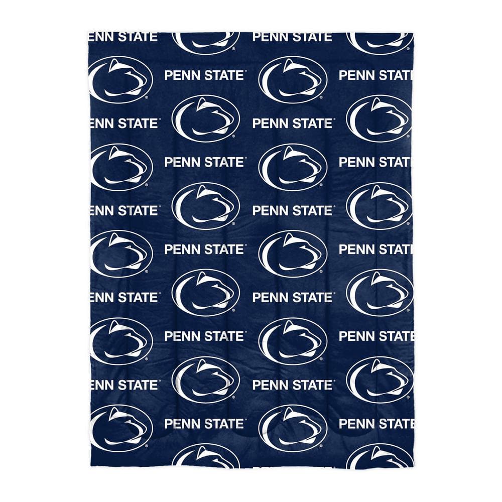 4-Piece Multi Colored Penn State Nittany Lions Twin Size Bed In a Bag Set