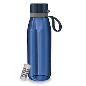 36 oz. Filtered Water Bottle Purify Tap Water Into Healthy Drinking Tasting Water in Blue