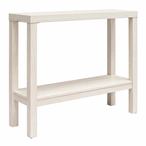 Ameriwood Home Nelson 36 in. ., White Oak, Rectangle, MDF, Wrap Around Coffee Table Bundle, Set of Two, White Oak