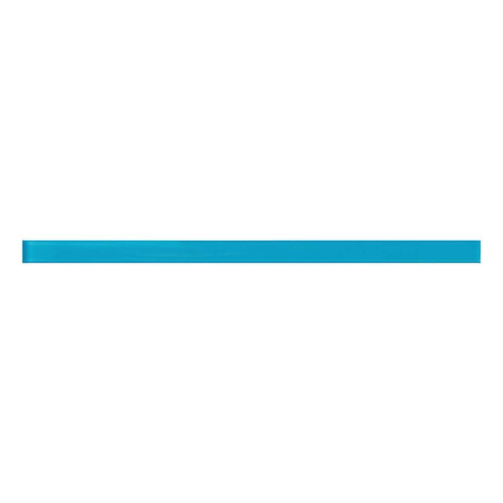 Colorway 0.6 in. x 12 in. Sapphire Blue Glass Glossy Pencil Liner Tile Trim (0.5 sq. ft./case) (10-pack) price history on PriceWatchPro