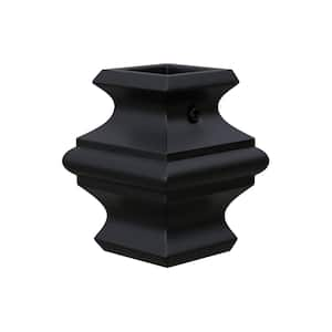 Stair Parts 5/8 in. Satin Black Metal Knuckle Baluster Fitting for Stair Remodel