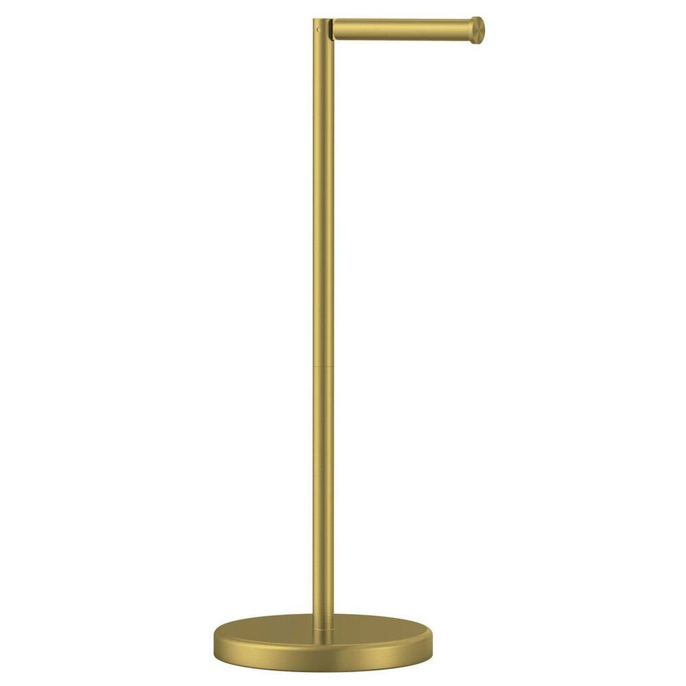 Freestanding Stainless Steel Toilet Paper Holder Stand in Brushed Gold with Storage for 4-Rolls price history on PriceWatchPro