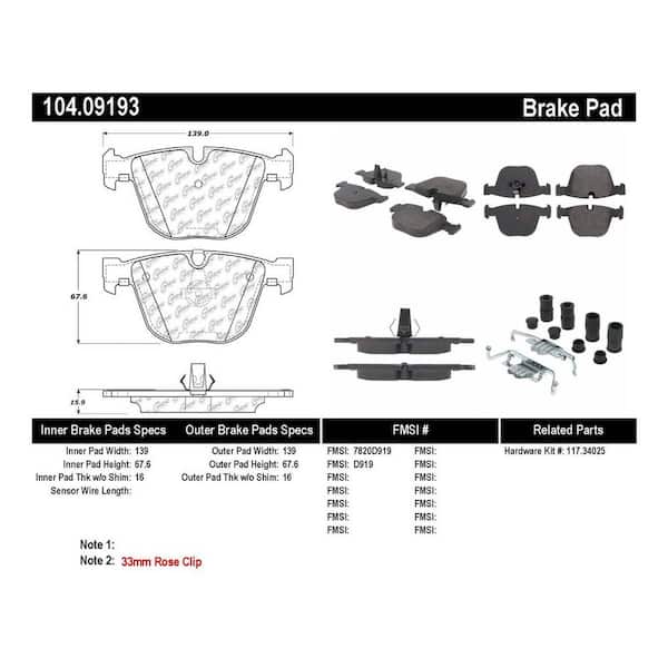 Centric Parts Disc Brake Pad Set