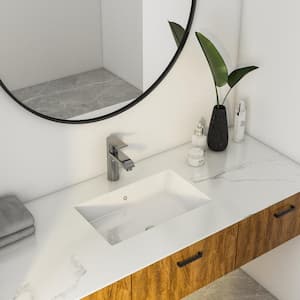 Dixie 20 in. Undermount Bathroom Sink in White