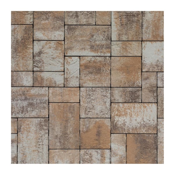 Unbranded Tahoe 9.875 in. x 4.875 in. x 2.375 in. Rectangle Santa Fe Facemix Concrete Paver 1-Piece Sample