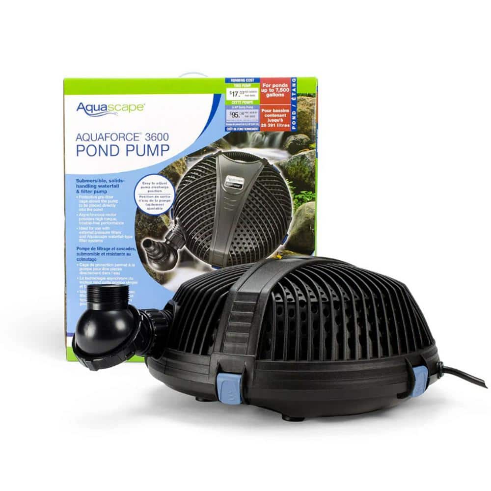 Solids Handling Pond Pump, Easy Maintenance, Cage Allows Pump to be Placed Directly into the Pond, 3600 GPH price history on PriceWatchPro