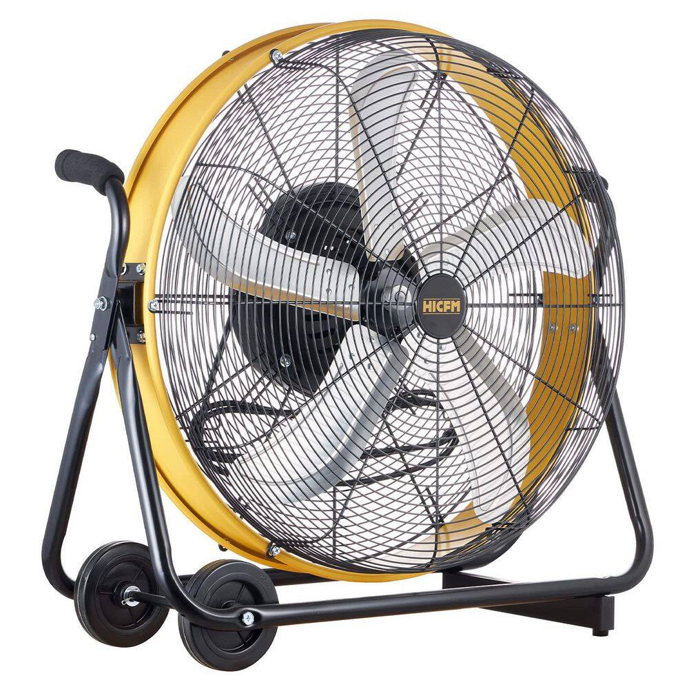 HICFM 24 in. Yellow High Velocity Drum Fan, 7800 CFM, 1/4 HP Motor, Internal Oscillating, UL Listed price history on PriceWatchPro