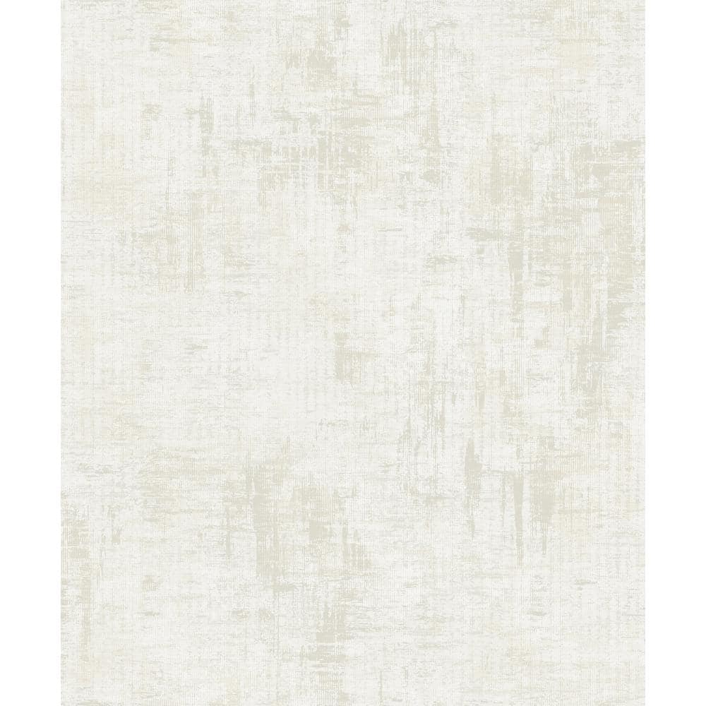 Lustre Collection Cream Distressed Plaster Metallic Finish Paper on Non-wov