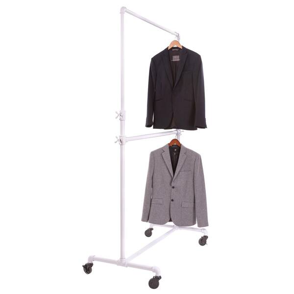 Econoco - Pipeline 41 in. W x 1.25 in. H Gloss White Hangbar for Garment Rack