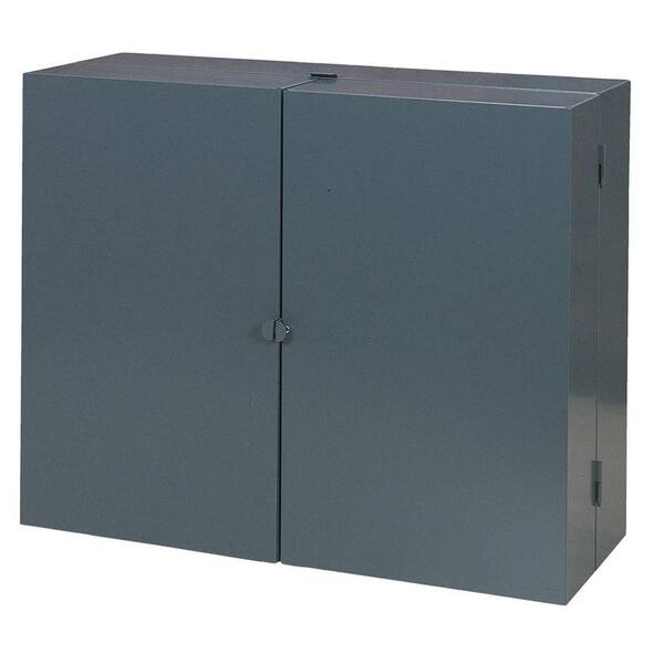 Edsal 24 in. H x 30 in. W x 11 in. D Steel Wall Mounted Cabinet Tool Storage in Gray