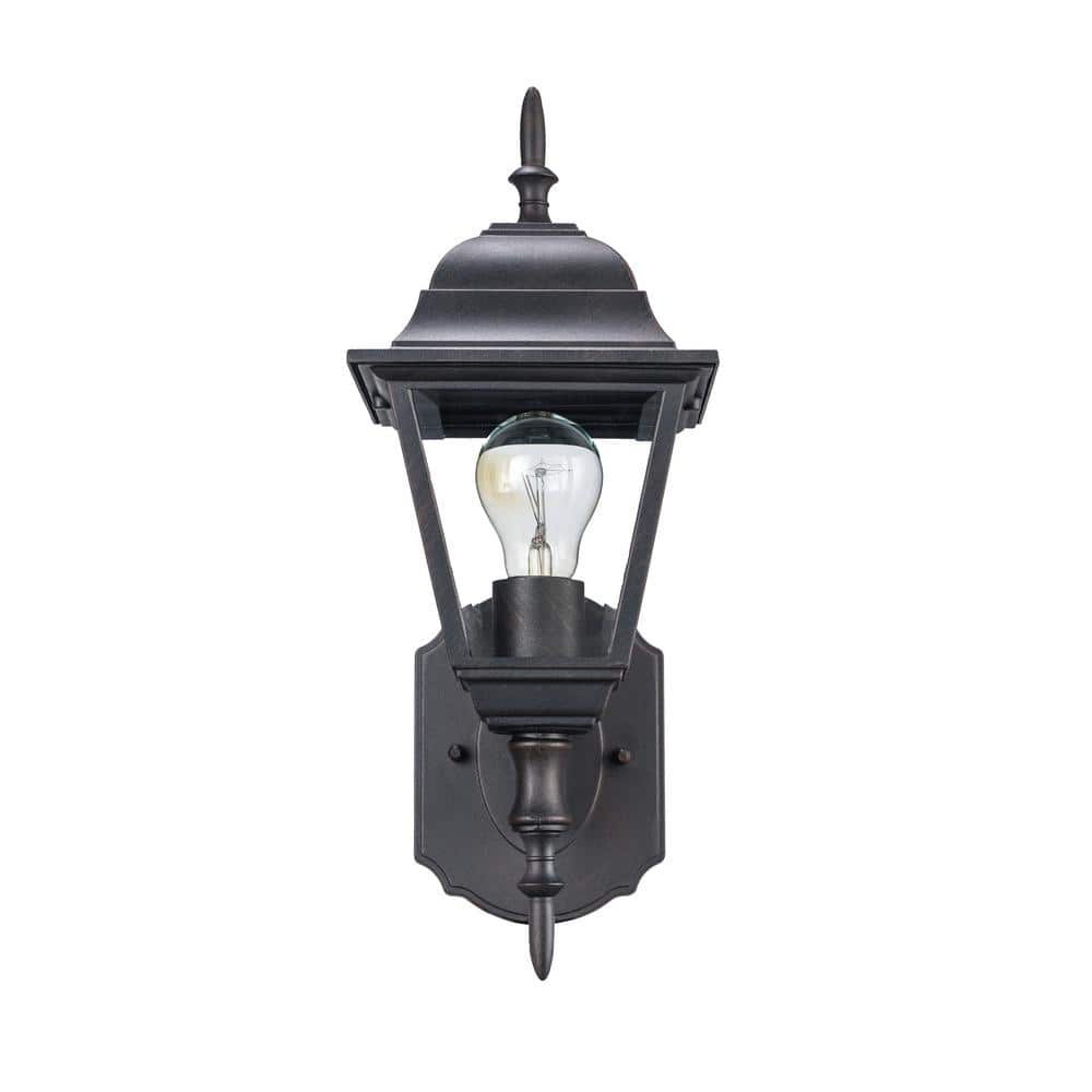 Argyle Rustic Metal 16.75" Outdoor Wall Sconce with Clear Glass