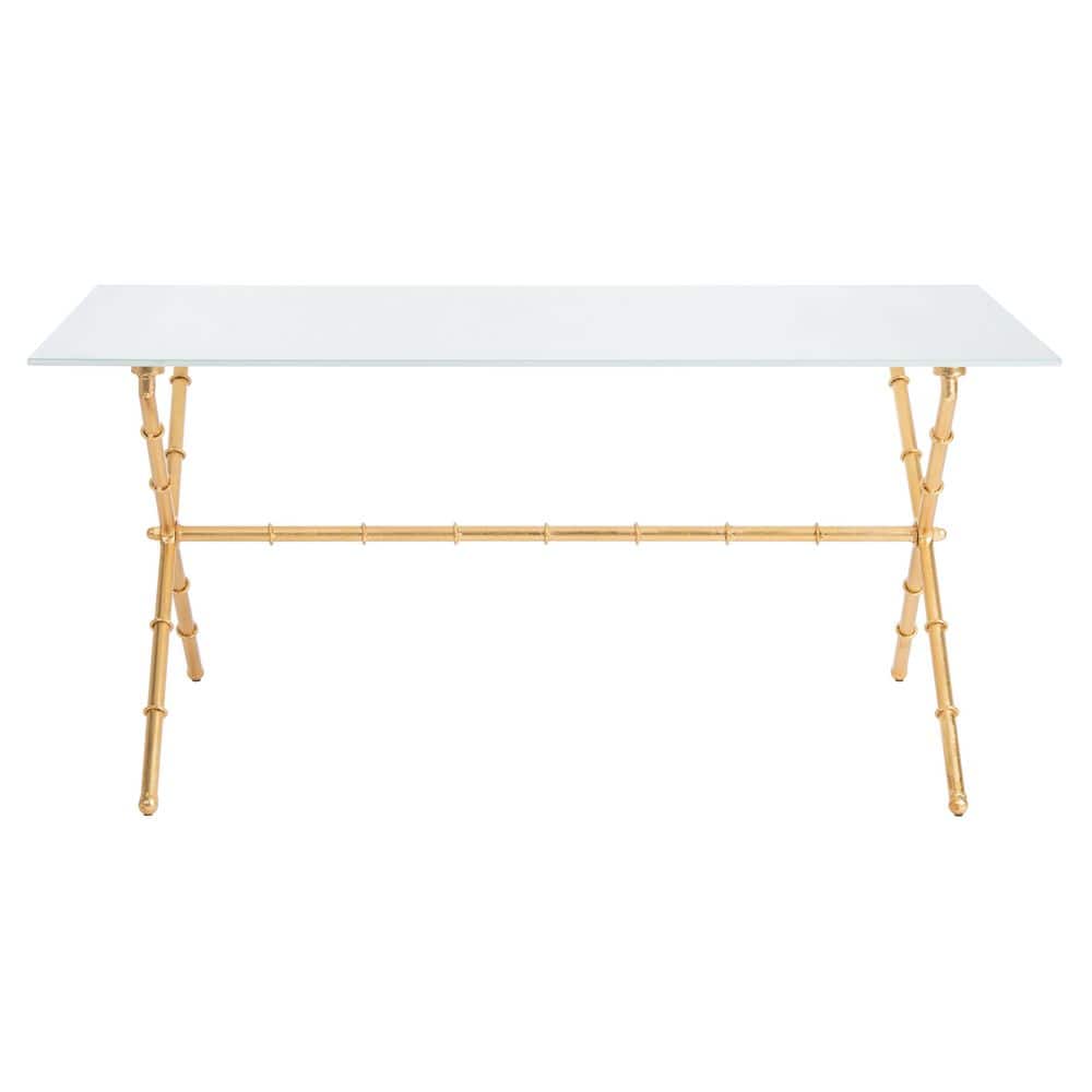Brogen 38 in. White/Gold Coffee Table price history on PriceWatchPro