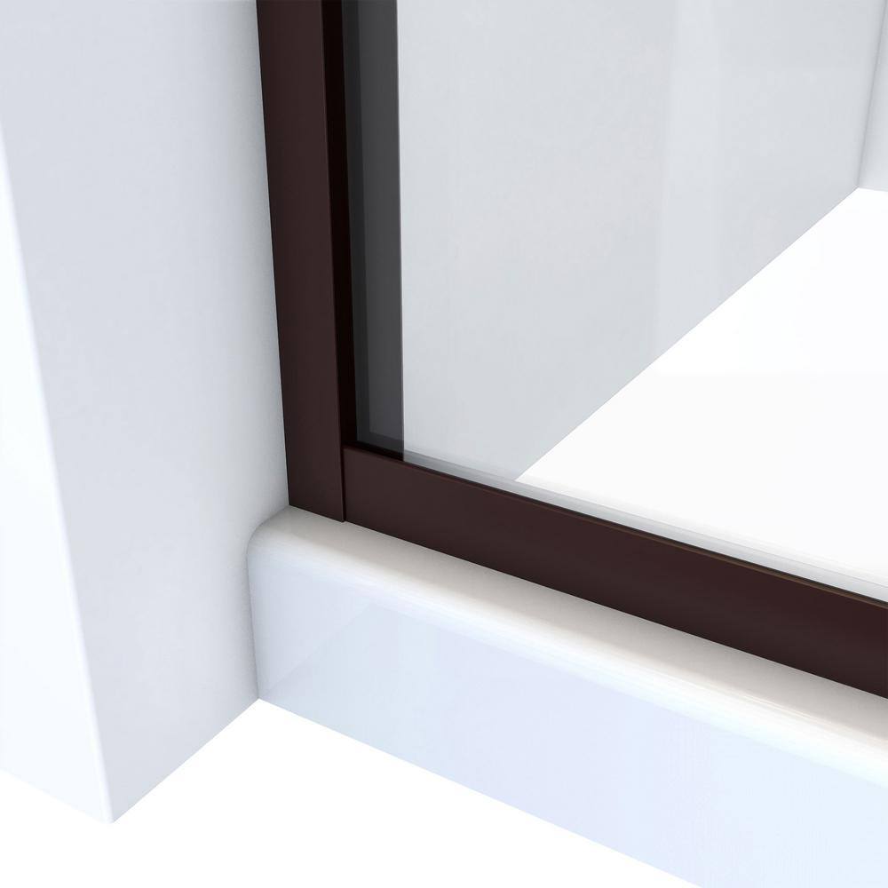Alliance Pro LT 48" Oil Rubbed Bronze and Clear Glass Sliding Shower Door