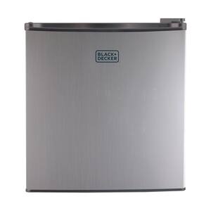 1.7 Cubic Ft. VCM Renewed BLACK+DECKER BCRK17V Compact Refrigerator Energy Star Single Door Mini Fridge with Freezer