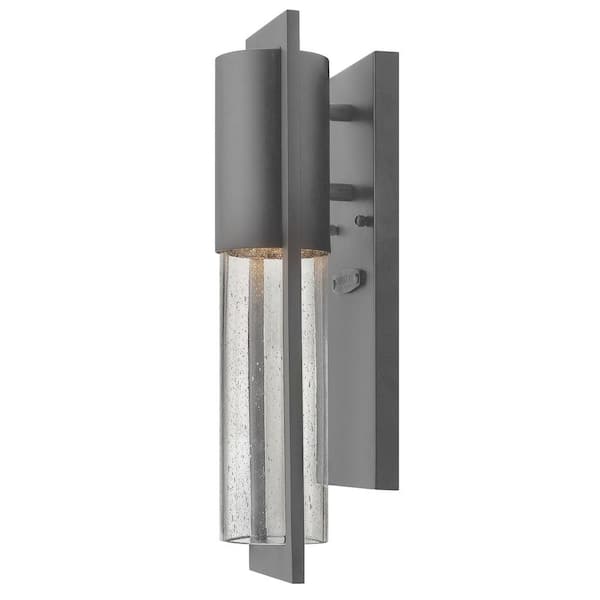 Hinkley Shelter Extra Small Outdoor Wall Mount Lantern, Hematite