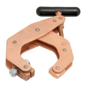 4-1/2 in. Jaw Opening Weld Ground Deep Reach Weaver Grip T-Handle Cantilever Clamp